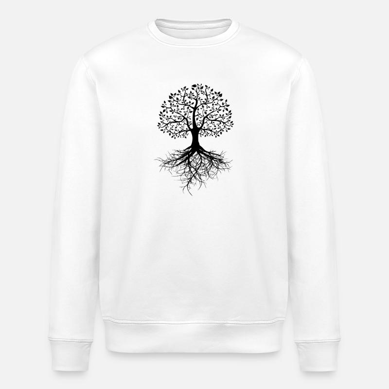 Baum des Lebens - Stanley/Stella Unisex Bio-Sweatshirt ROLLER - Weiß
