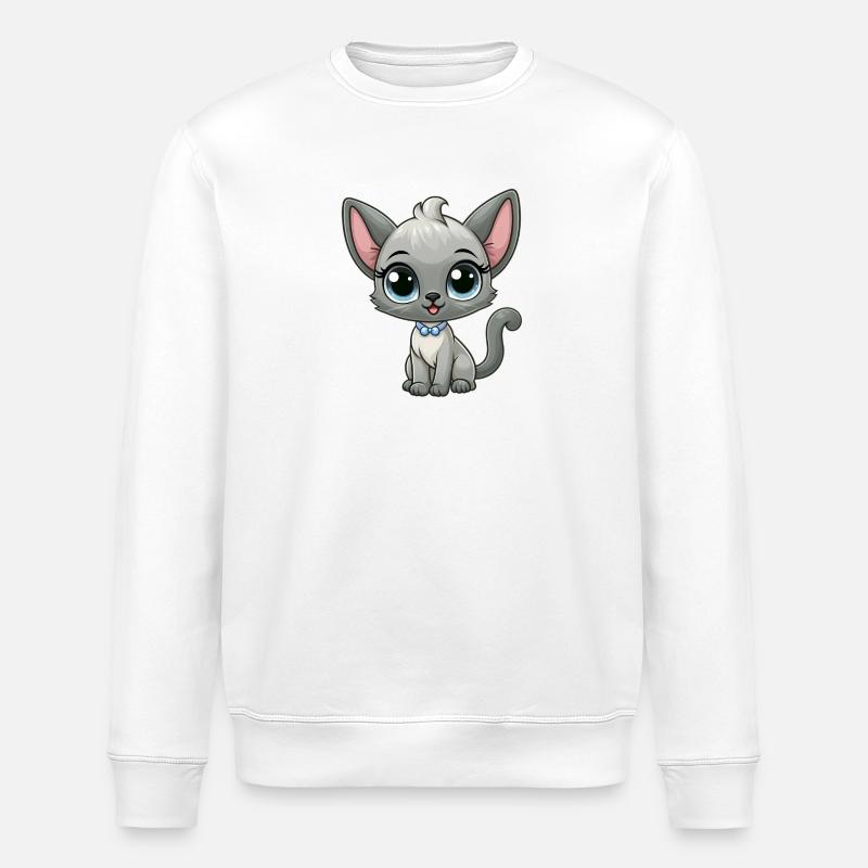 Siamese 22 - Stanley/Stella ROLLER Unisex Organic Sweatshirt - white