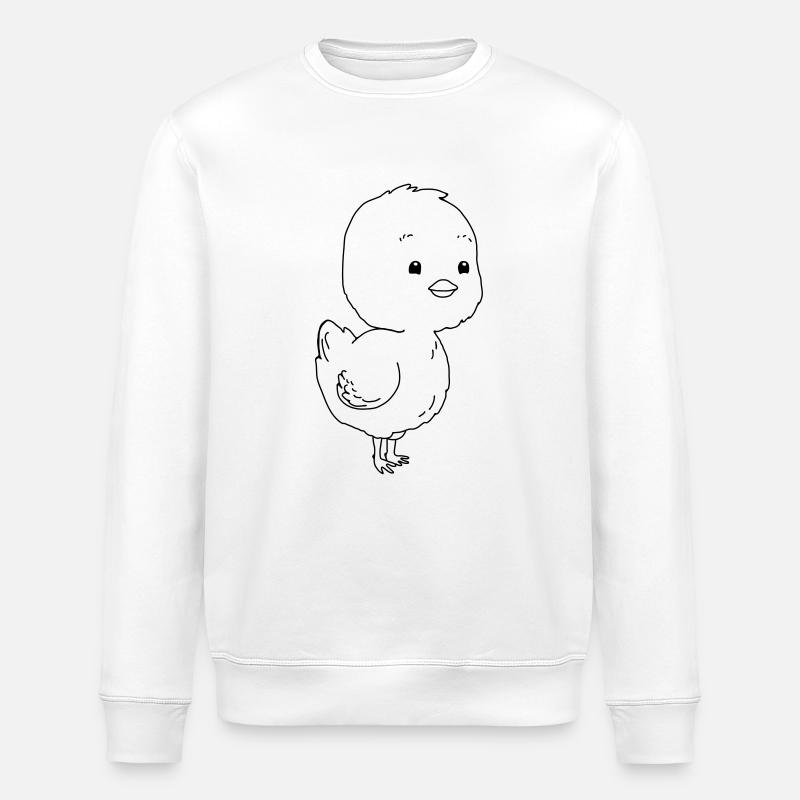 poussin - Sweat bio ROLLER Stanley/Stella Unisexe - blanc