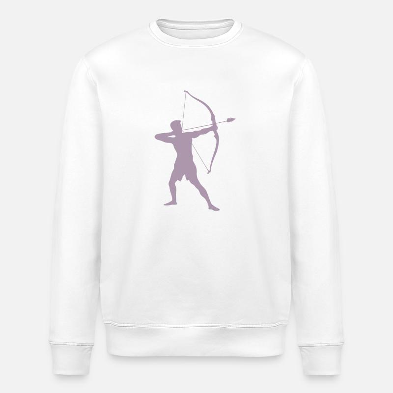 Archer Silhouette, Precise - Stanley/Stella ROLLER Unisex Organic Sweatshirt - white