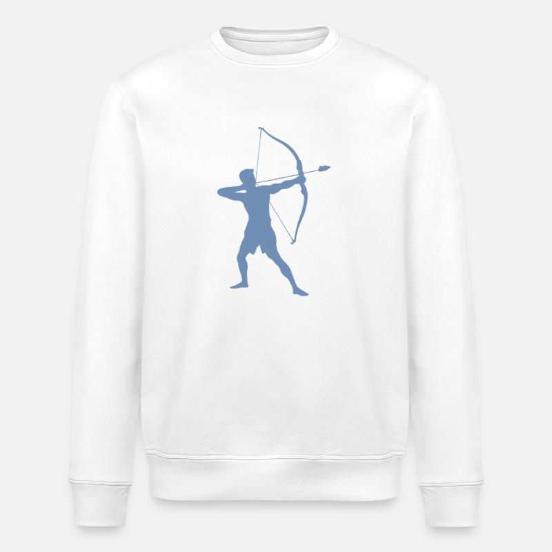 Archer Silhouette, Precise - Stanley/Stella ROLLER Unisex Organic Sweatshirt - white