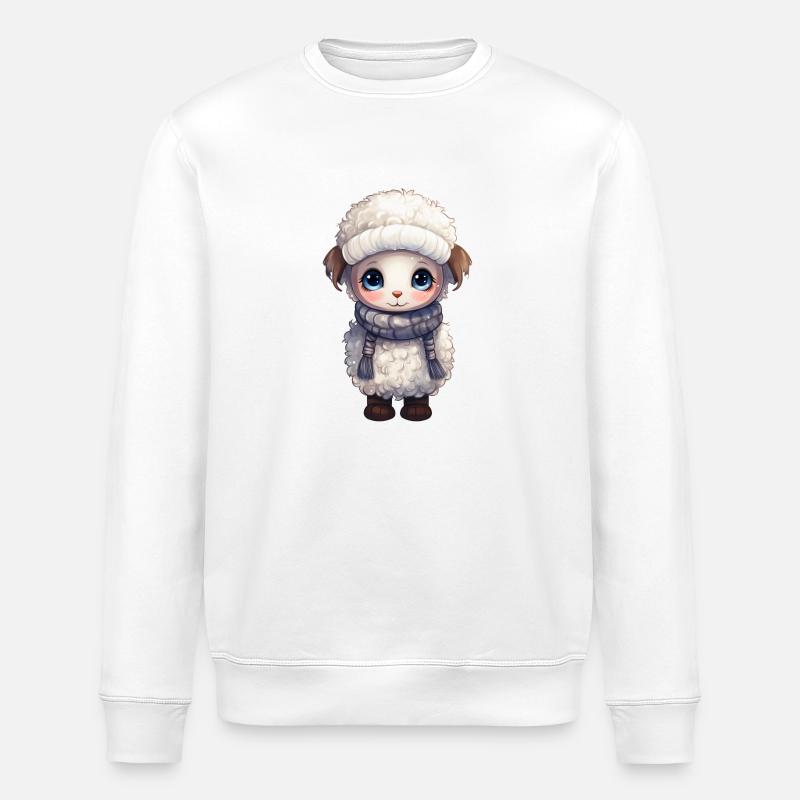 doux hiver moelleux - Sweat bio ROLLER Stanley/Stella Unisexe - blanc