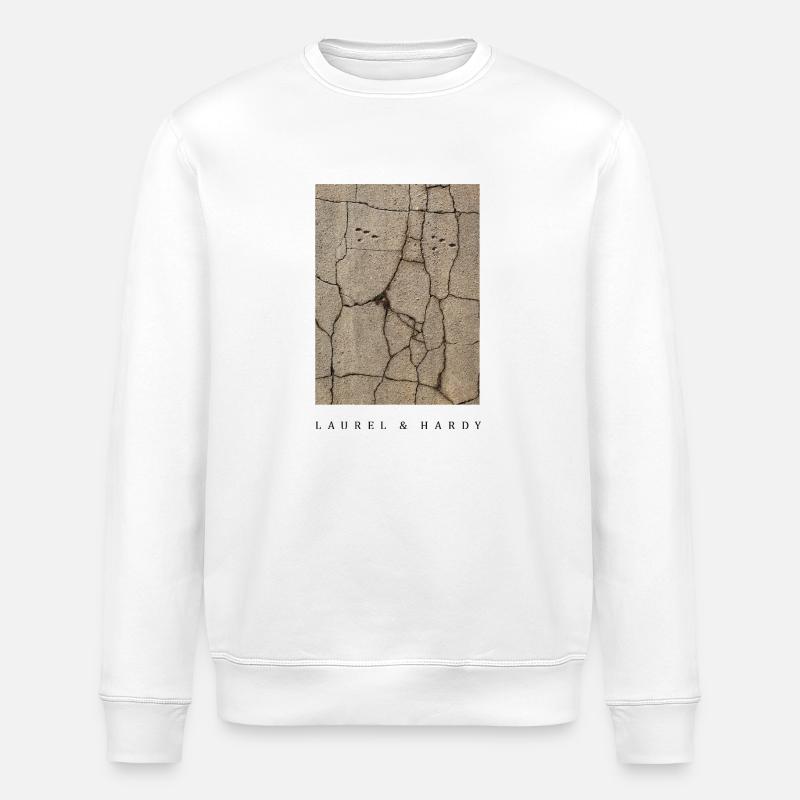 Laurel & Hardy - Stanley/Stella Unisex Bio-Sweatshirt ROLLER - Weiß