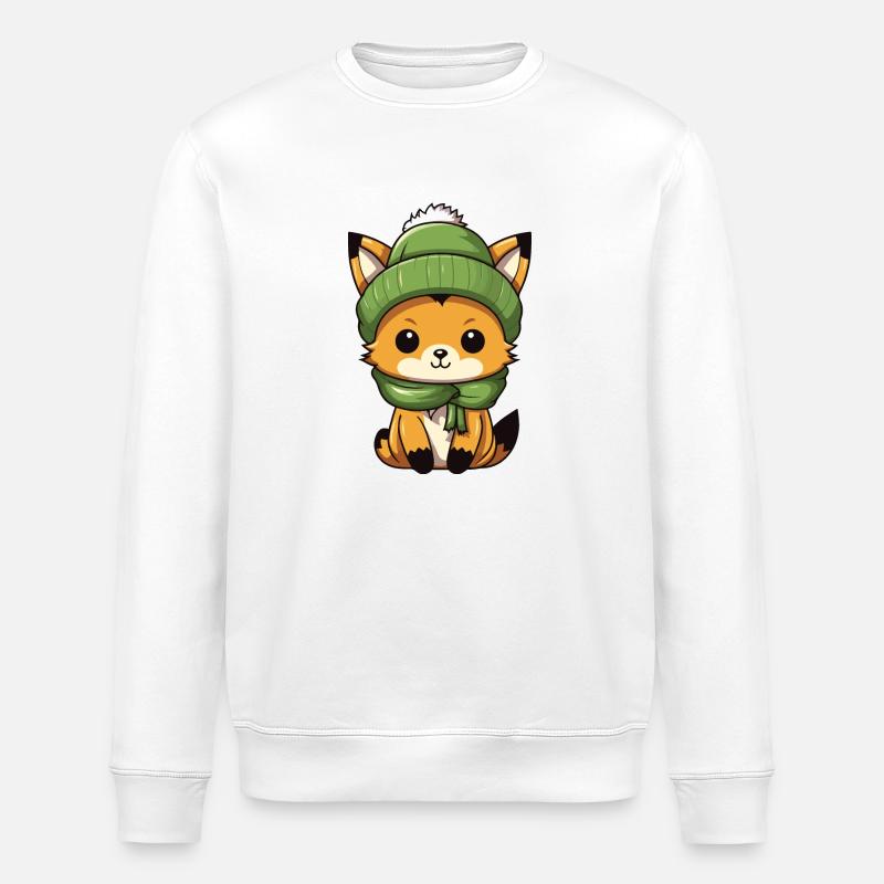 Fuchs Winter - Stanley/Stella Unisex Bio-Sweatshirt ROLLER - Weiß