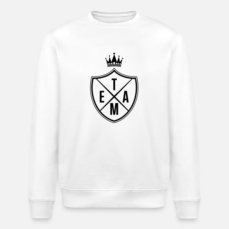 team krone - Stanley/Stella Unisex Bio-Sweatshirt ROLLER - Weiß