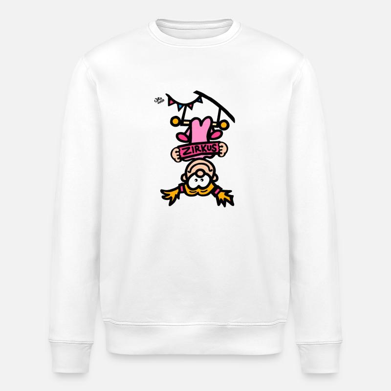 Cirque - Sweat bio ROLLER Stanley/Stella Unisexe - blanc