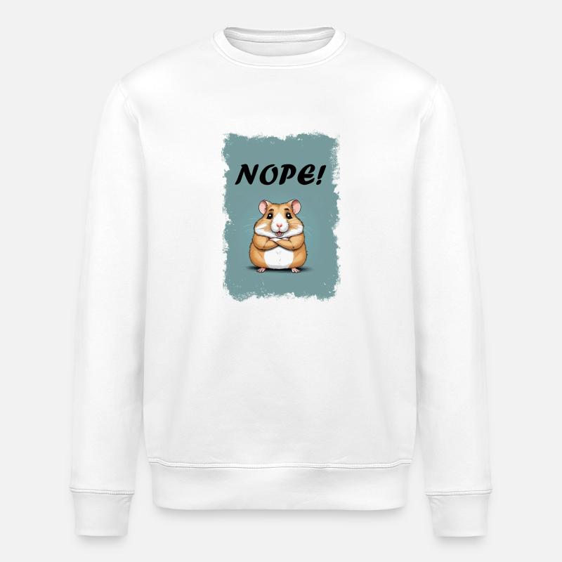 Non! -Hamster - Sweat bio ROLLER Stanley/Stella Unisexe - blanc