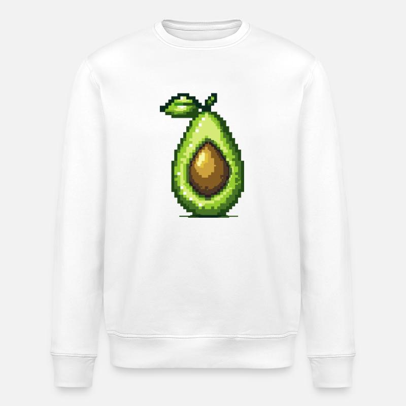 Icône de pixel Avokado - Sweat bio ROLLER Stanley/Stella Unisexe - blanc