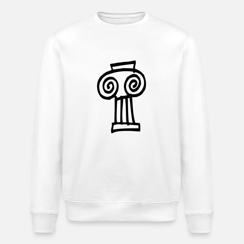 Griechische Säule 2 - Stanley/Stella Unisex Bio-Sweatshirt ROLLER - Weiß