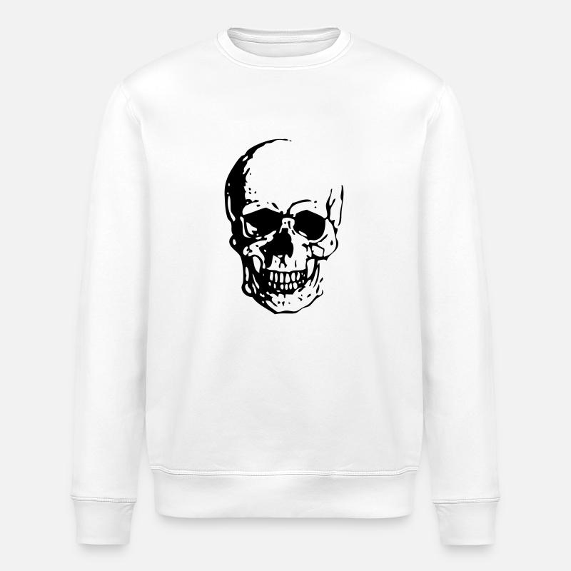 Skull - Stanley/Stella Unisex Bio-Sweatshirt ROLLER - Weiß