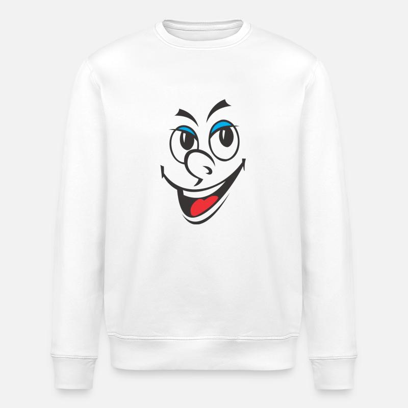 Smiley - Sweat bio ROLLER Stanley/Stella Unisexe - blanc