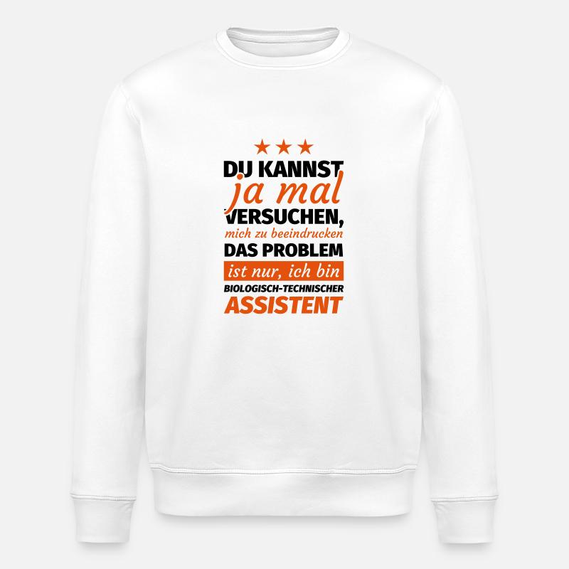 Biologisch-technischer Assistent - Stanley/Stella Unisex Bio-Sweatshirt ROLLER - Weiß