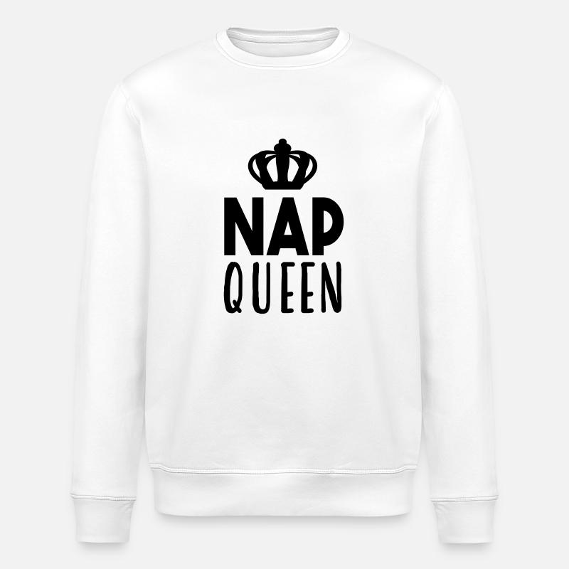 Nap Queen - Stanley/Stella ROLLER Unisex Organic Sweatshirt - white