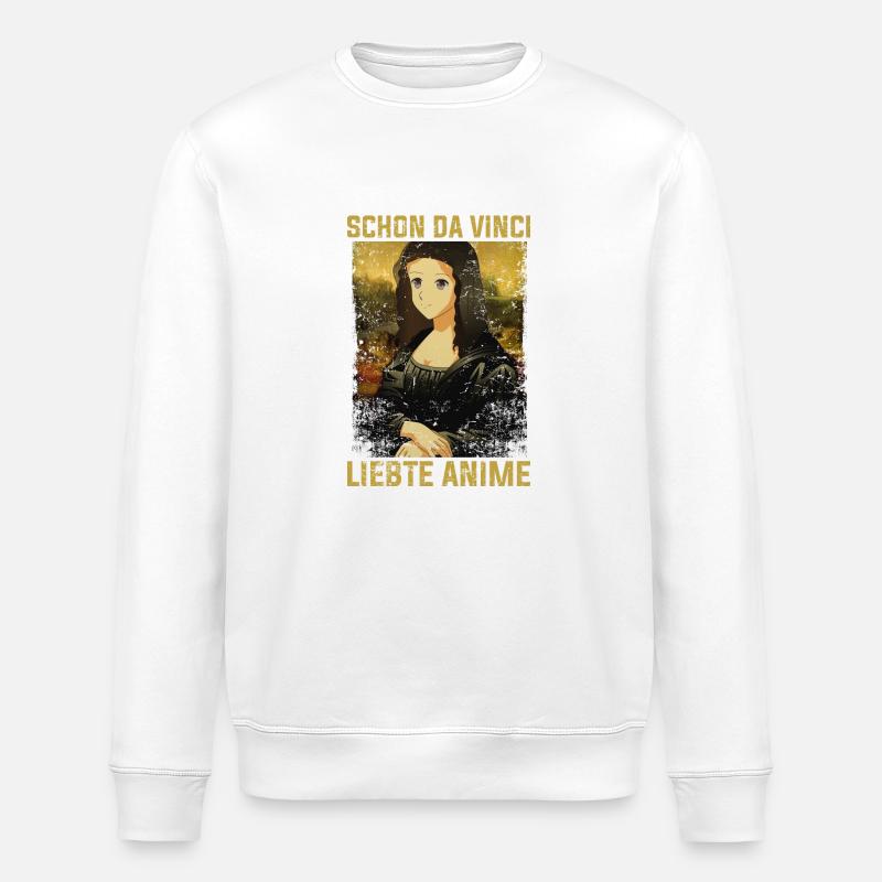 Anime - Mona Lisa - Stanley/Stella Unisex Bio-Sweatshirt ROLLER - Weiß