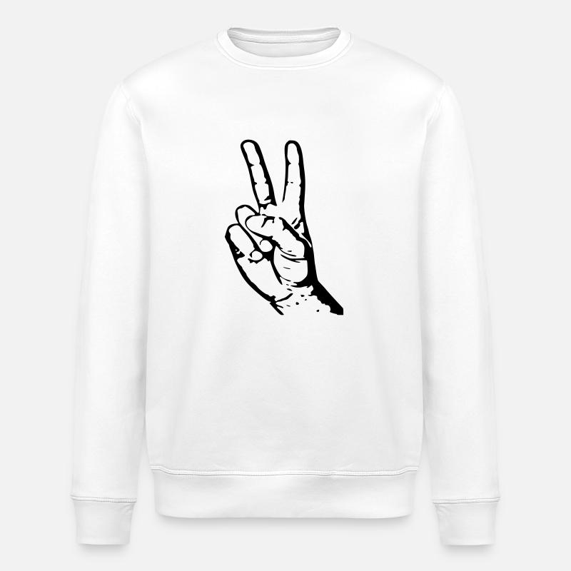 peace - Stanley/Stella Unisex Bio-Sweatshirt ROLLER - Weiß
