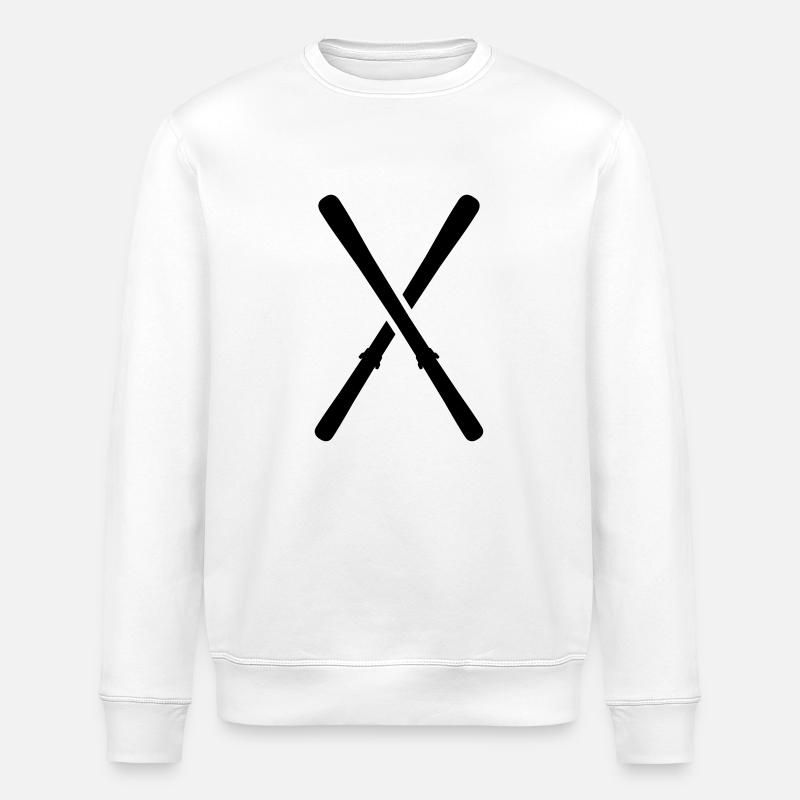 Ski - Sweat bio ROLLER Stanley/Stella Unisexe - blanc