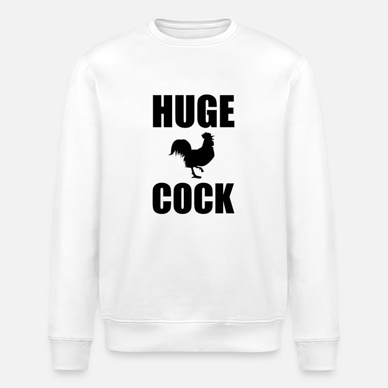 Huge Cock - Stanley/Stella Unisex Bio-Sweatshirt ROLLER - Weiß