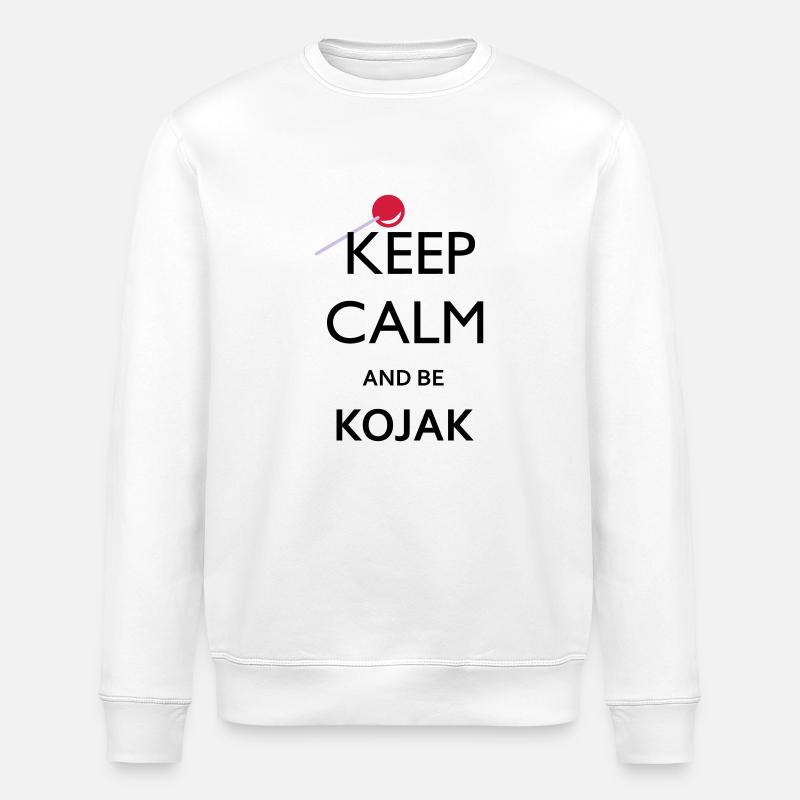 BE KOJAK - Stanley/Stella Unisex Bio-Sweatshirt ROLLER - Weiß