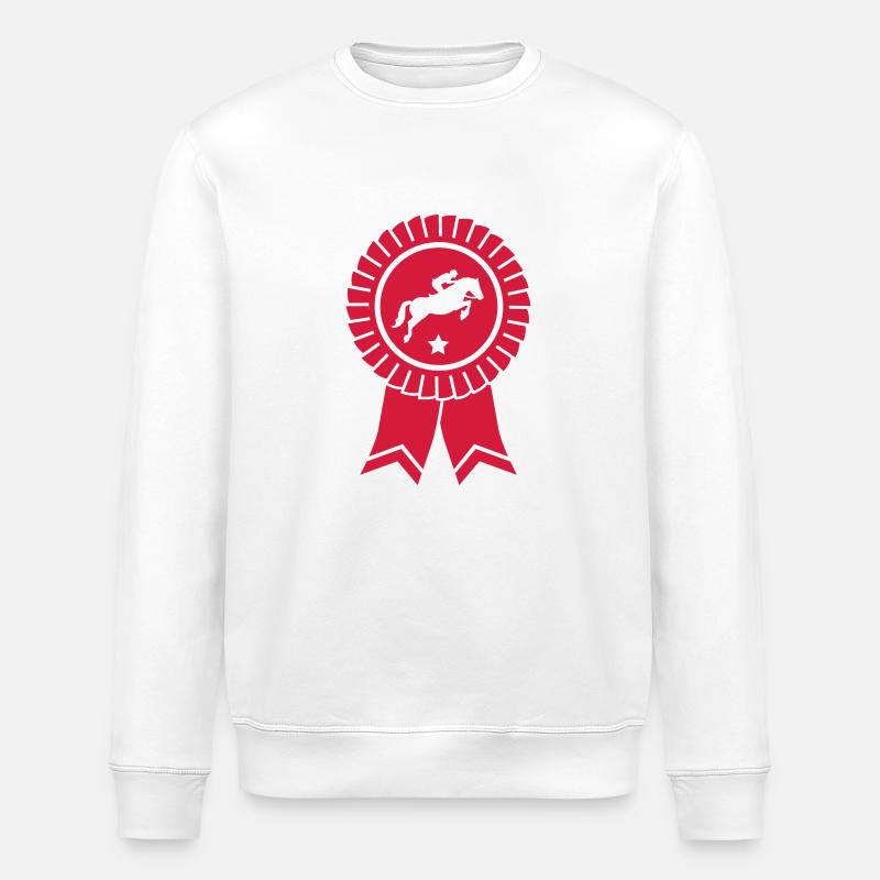 Aller à cheval - Sweat bio ROLLER Stanley/Stella Unisexe - blanc