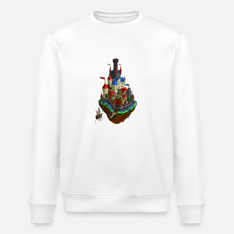 Fliegendes Dorf - Stanley/Stella Unisex Bio-Sweatshirt ROLLER - Weiß