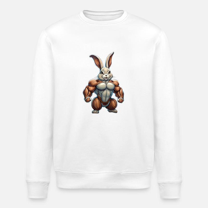 Iron Banny - Stanley/Stella Unisex Bio-Sweatshirt ROLLER - Weiß