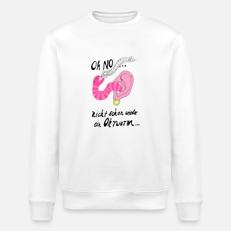 Der Ohrwurm Klassiker - Stanley/Stella Unisex Bio-Sweatshirt ROLLER - Weiß