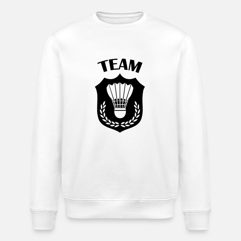 badminton - Sweat bio ROLLER Stanley/Stella Unisexe - blanc