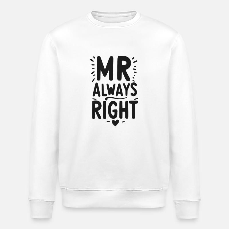 M. Toujours Raison - Sweat bio ROLLER Stanley/Stella Unisexe - blanc