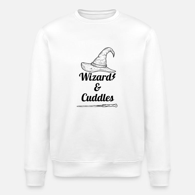 Wizard Cuddles - Stanley/Stella ROLLER Unisex Organic Sweatshirt - white