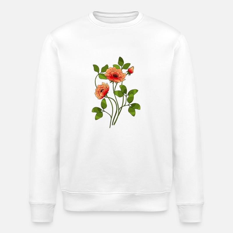 Fleur - Sweat bio ROLLER Stanley/Stella Unisexe - blanc