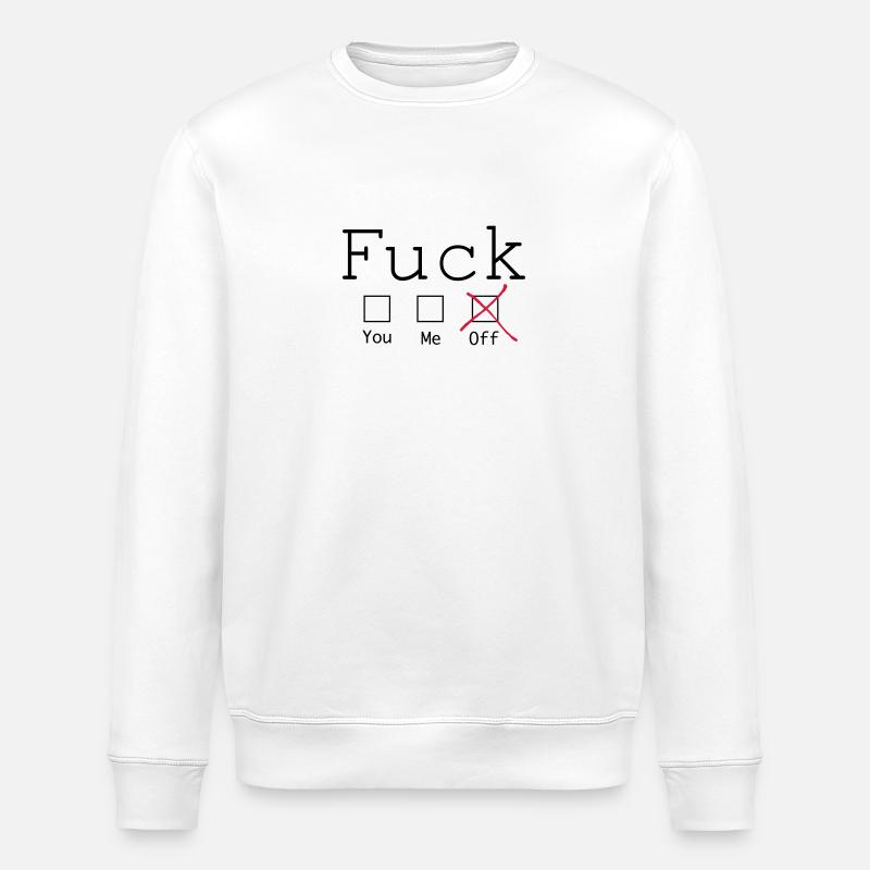 Fuck off 2c - Stanley/Stella Unisex Bio-Sweatshirt ROLLER - Weiß