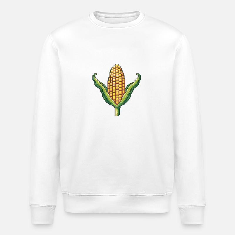 Mais Pixel Symbol - Stanley/Stella Unisex Bio-Sweatshirt ROLLER - Weiß