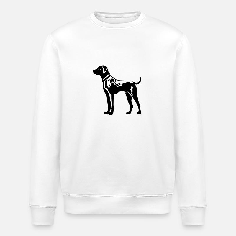 Dalmatiner Hund - Stanley/Stella Unisex Bio-Sweatshirt ROLLER - Weiß