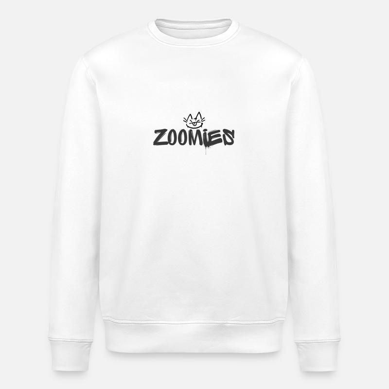Zoomies - Stanley/Stella Unisex Bio-Sweatshirt ROLLER - Weiß