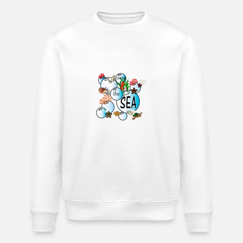 Under the sea - Stanley/Stella Unisex Bio-Sweatshirt ROLLER - Weiß