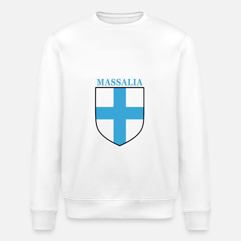 Massalia - Stanley/Stella Unisex Bio-Sweatshirt ROLLER - Weiß