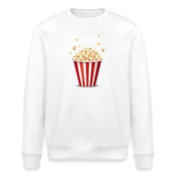 Carnival Popcorn - Funny Costume - Stanley/Stella ROLLER Unisex Organic Sweatshirt - white - Front - Nik (191cm)