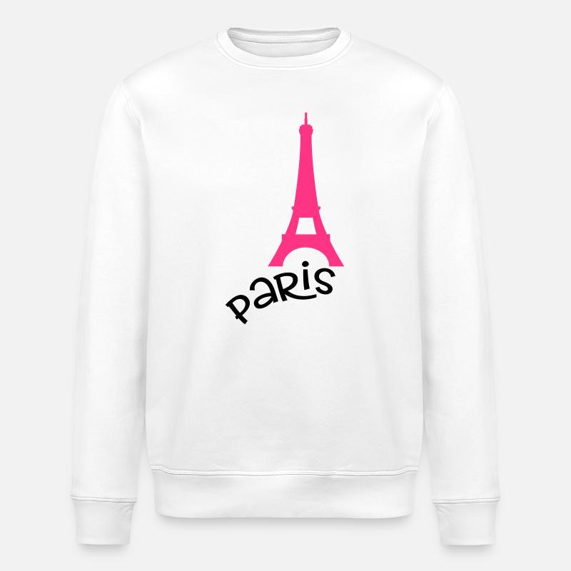 Paris - Stanley/Stella Unisex Bio-Sweatshirt ROLLER - Weiß