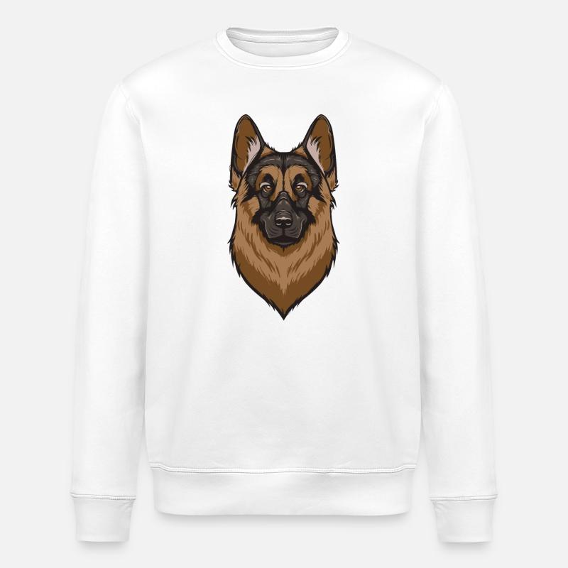Deutscher Schäferhund - Stanley/Stella Unisex Bio-Sweatshirt ROLLER - Weiß