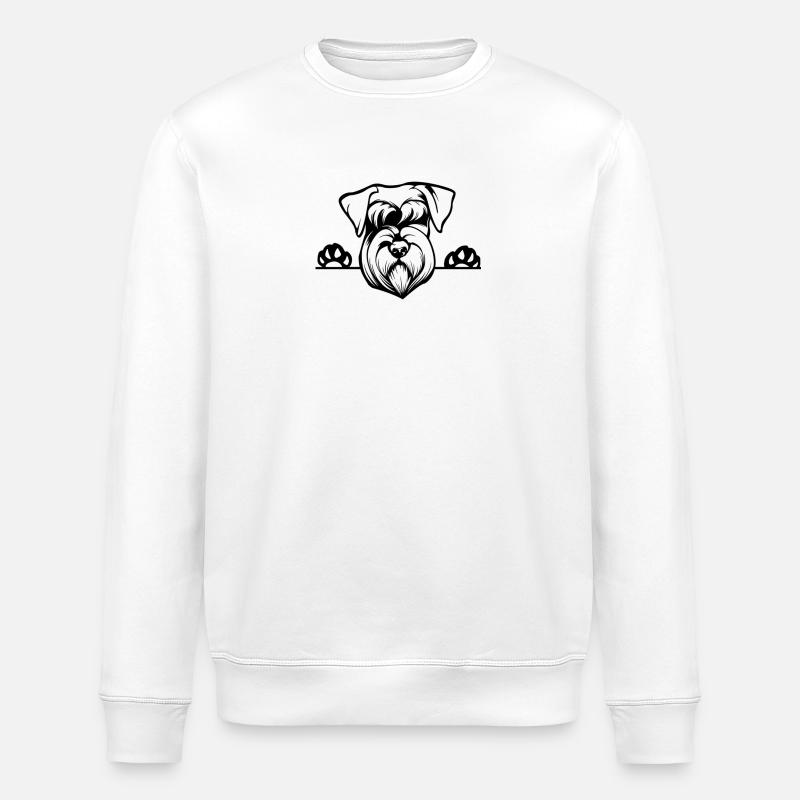 Schnauzer´s Planet - Stanley/Stella Unisex Bio-Sweatshirt ROLLER - Weiß