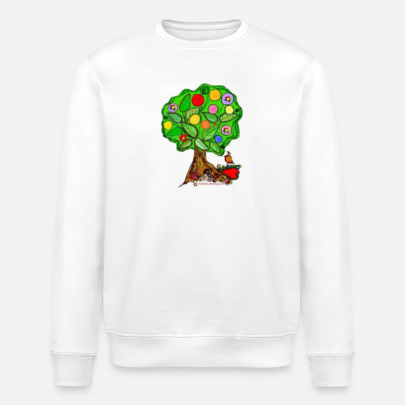 Tree - Stanley/Stella ROLLER Unisex Organic Sweatshirt - white