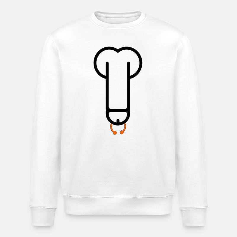 pierceddick1 - Sweat bio ROLLER Stanley/Stella Unisexe - blanc