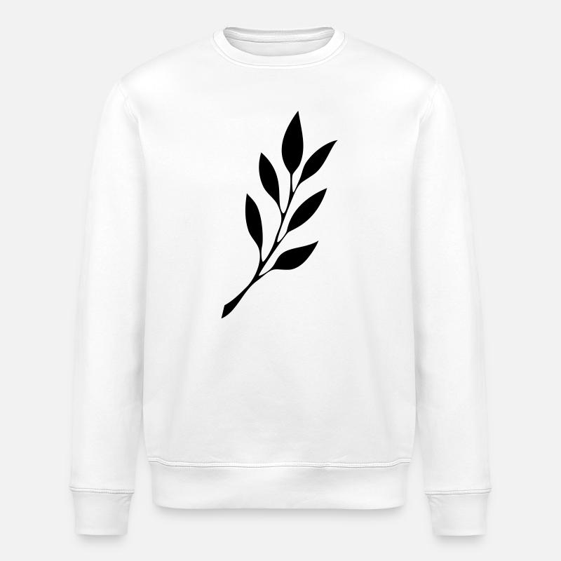 fruehmorgens Tattoo Logo schwarz - Stanley/Stella Unisex Bio-Sweatshirt ROLLER - Weiß