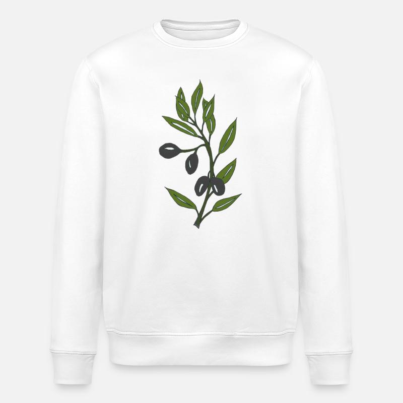 Rameau d’olivier - Sweat bio ROLLER Stanley/Stella Unisexe - blanc