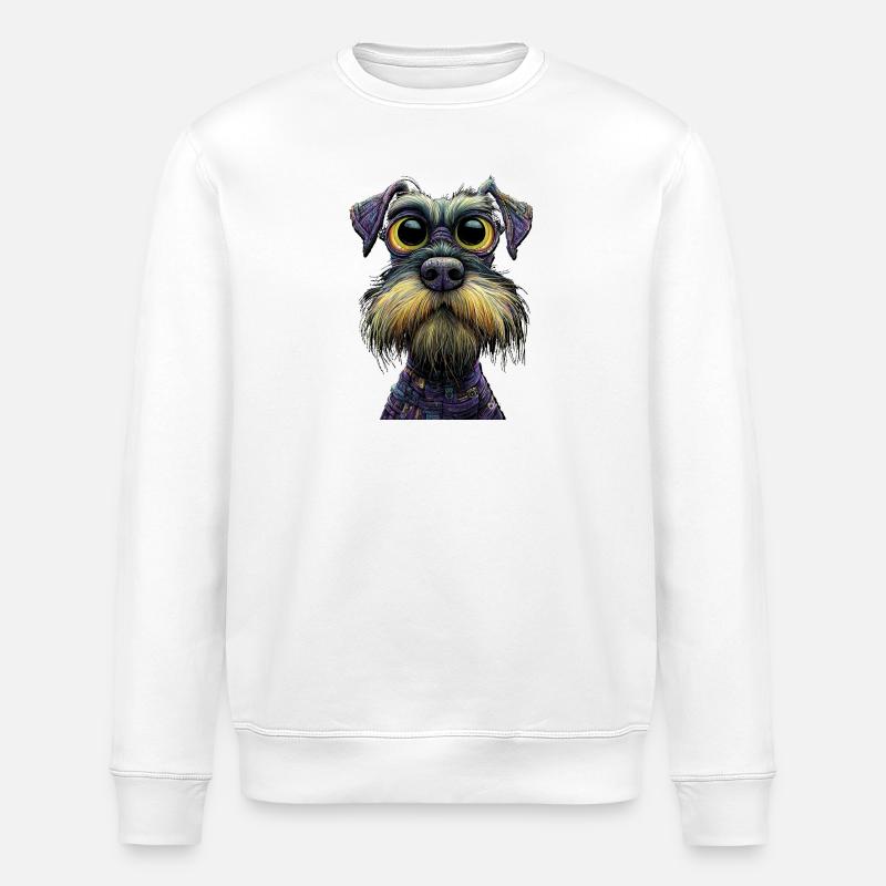 Schnauzer - Stanley/Stella Unisex Bio-Sweatshirt ROLLER - Weiß