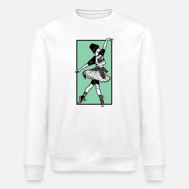 Danseuse #2 - Sweat bio ROLLER Stanley/Stella Unisexe - blanc