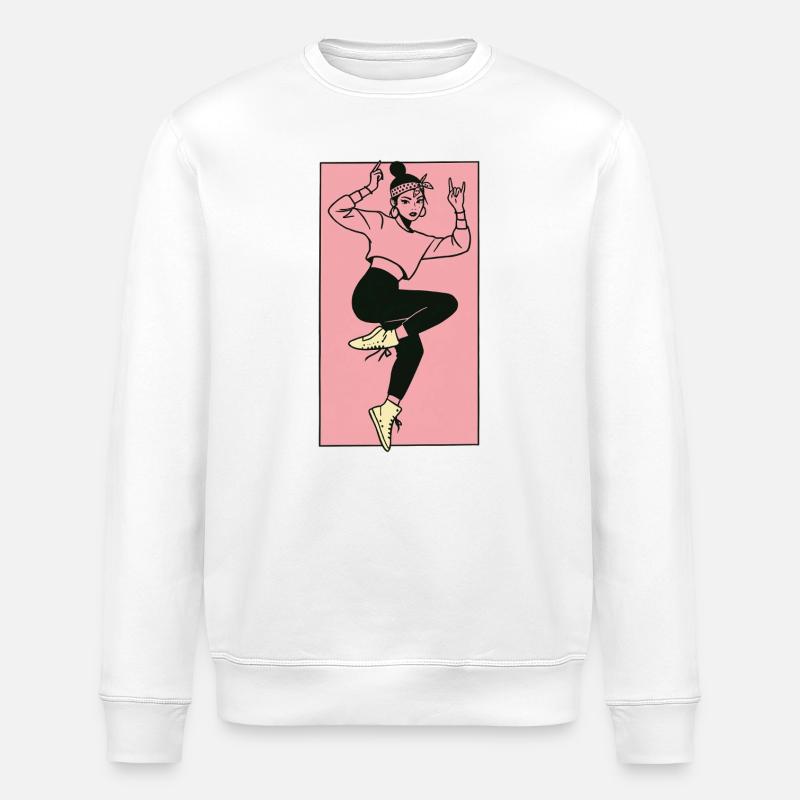 Danseuse #6 - Sweat bio ROLLER Stanley/Stella Unisexe - blanc