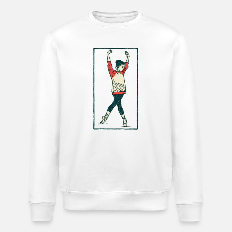 Danseuse #18 - Sweat bio ROLLER Stanley/Stella Unisexe - blanc