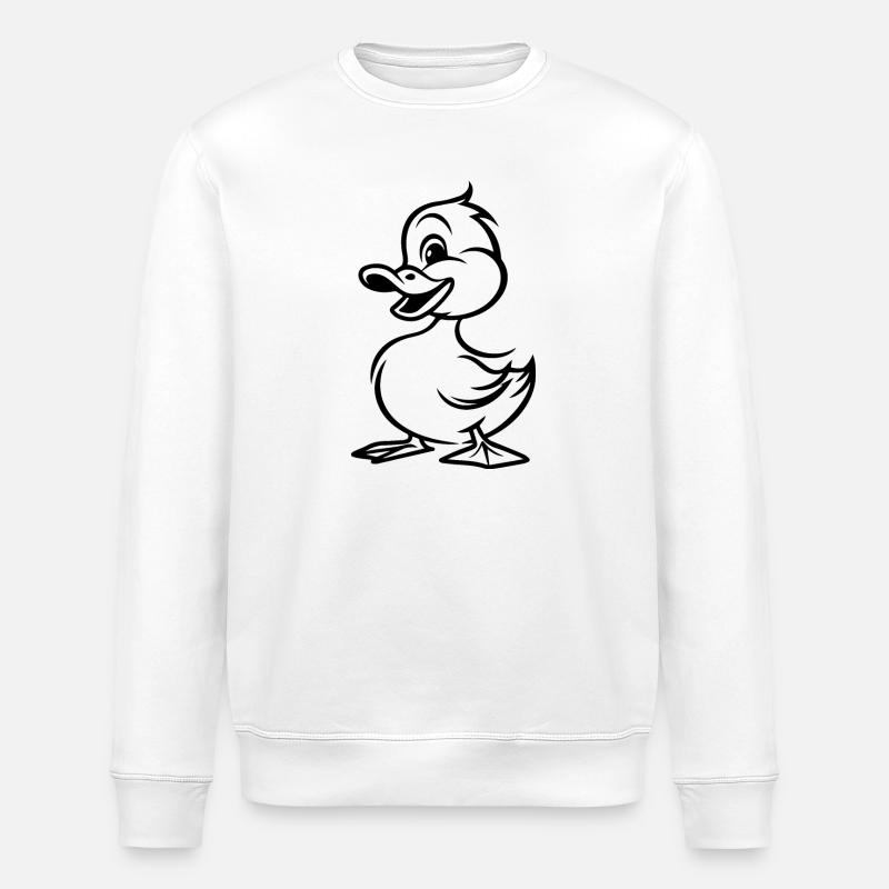 Duck Ducks - Stanley/Stella ROLLER Unisex Organic Sweatshirt - white