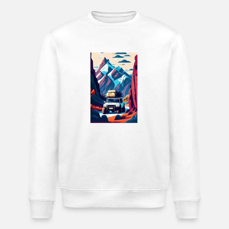 Offroad-Tal - Stanley/Stella Unisex Bio-Sweatshirt ROLLER - Weiß
